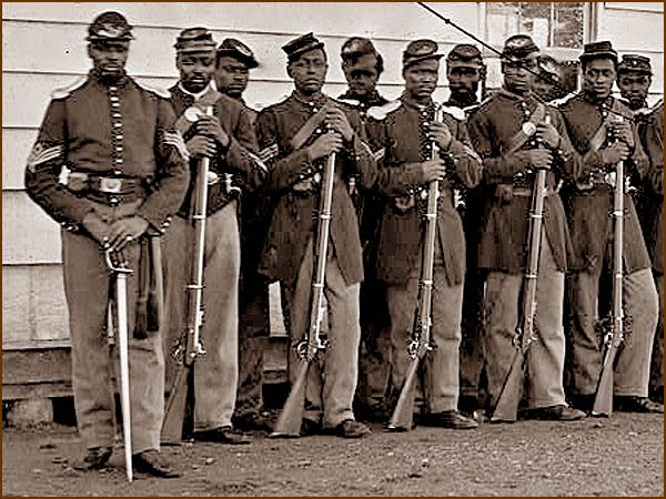 number of blacks in civil war, army and navy